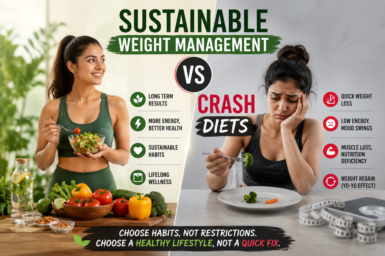 Sustainable Weight Management vs Crash Diets: Why Slow and Steady Wins in 2026