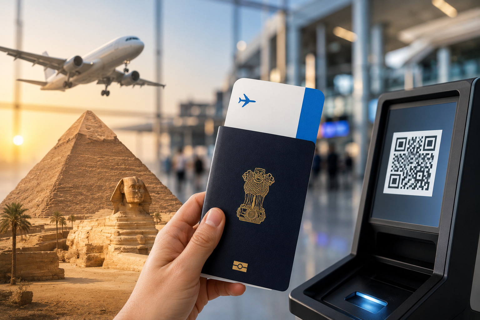 Egypt Travel Update: Cairo Airport Introduces QR-Code Visas for Indian Travellers Egypt Travel Update: Cairo Airport Introduces QR-Code Visas for Indian Travellers