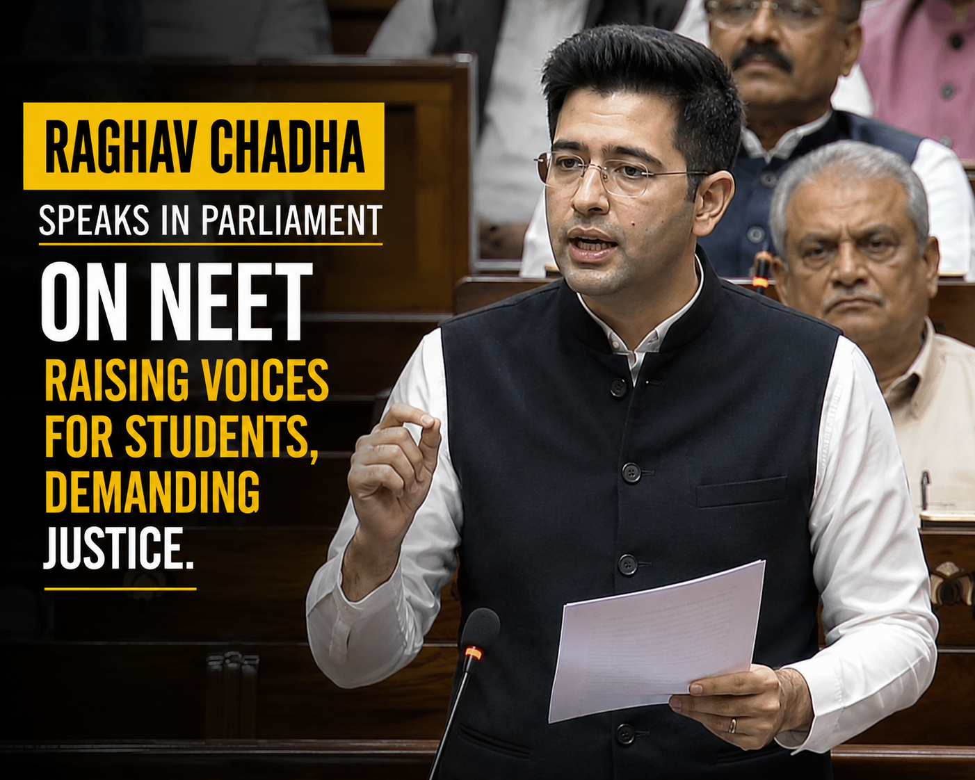 'Didn't Want Headlines, Wanted Solutions': Raghav Chadha Breaks Silence on NEET Paper Leak Issue ‘Didn’t Want Headlines, Wanted Solutions’: Raghav Chadha Breaks Silence on NEET Paper Leak Issue
