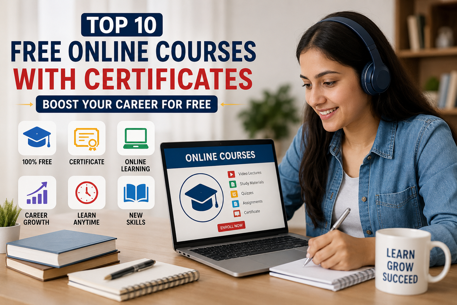 Top 10 Free Online Courses with Certificates in 2026: Career-Boosting Picks