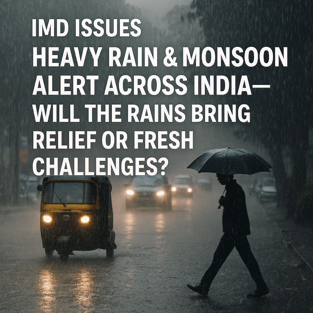 IMD Issues Heavy Rain & Monsoon Alert Across India—Will the Rains Bring Relief or Critical Challenges? 2026