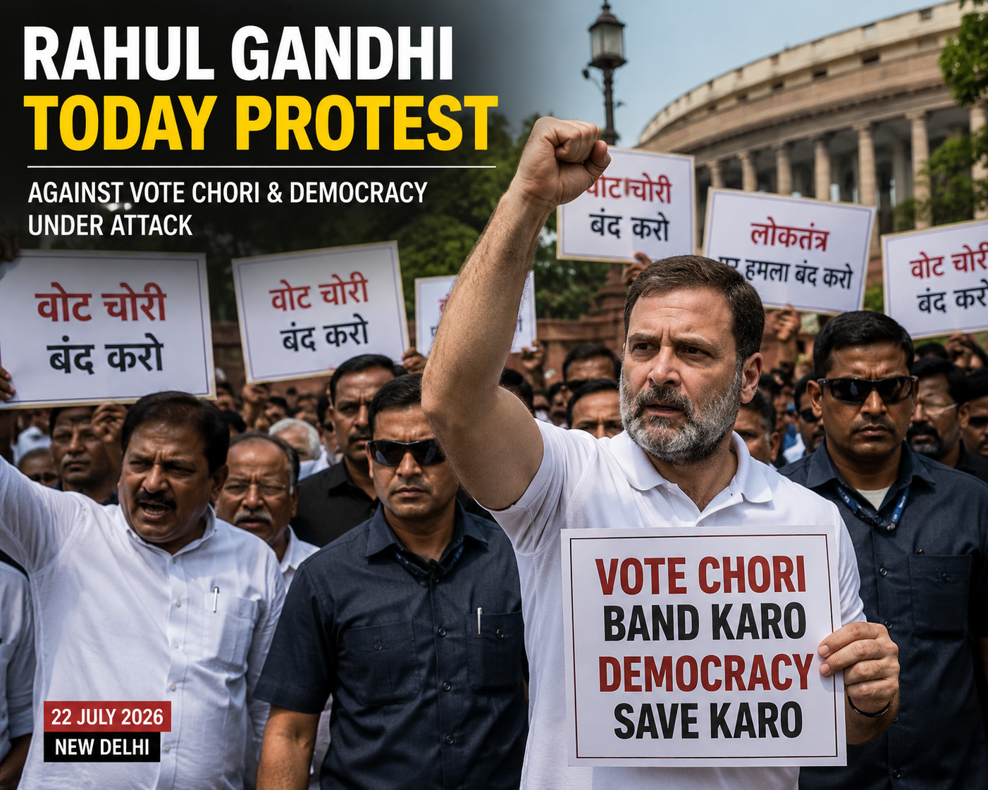 Rahul Gandhi Sit-In Protest Near PM Modi’s Residence: What Happened and Why It Matters