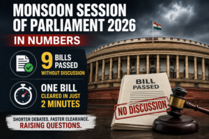 Monsoon Session of Parliament 2026, In Numbers: 9 Bills Passed Without Discussion, One Cleared in Just 2 Minutes