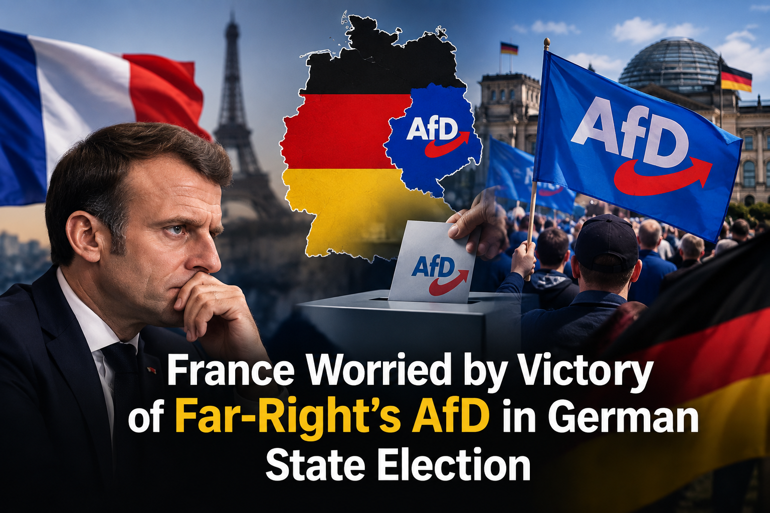 France Worried by Victory of Far-Right's AfD in German State Election France Worried by Victory of Far-Right’s AfD in German State Election