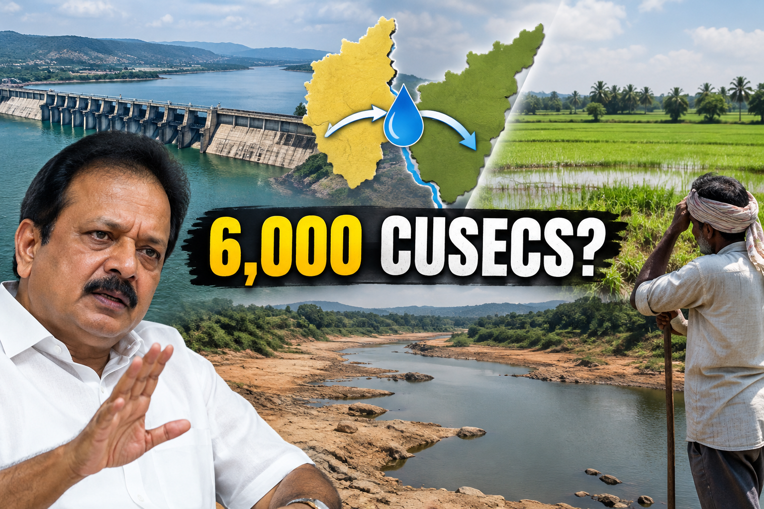 'Releasing 6,000 Cusecs Is Impossible': Karnataka Pushes Back on Cauvery Water Order ‘Releasing 6,000 Cusecs Is Impossible’: Karnataka Pushes Back on Cauvery Water Order