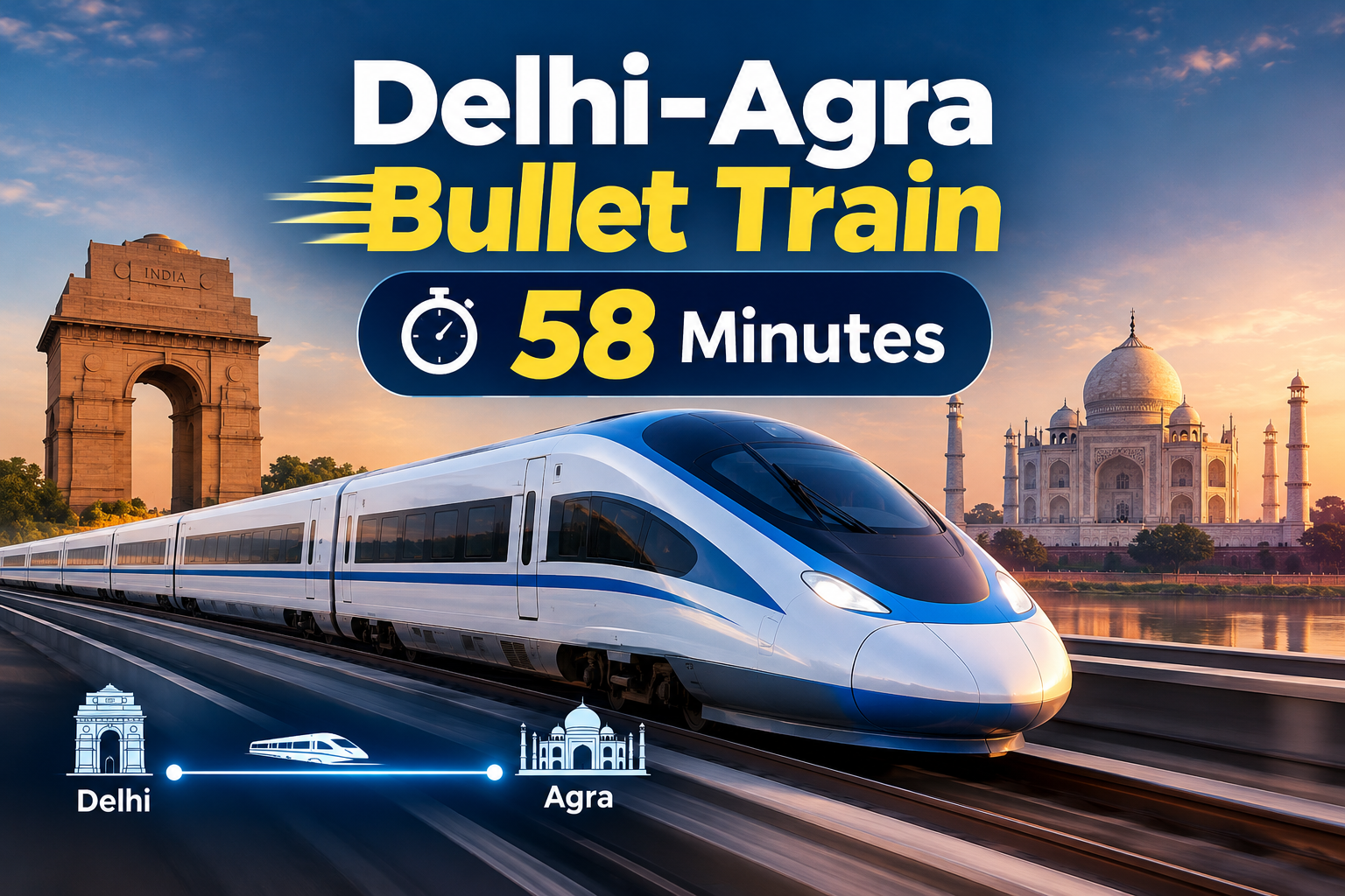 Delhi Agra Bullet Train in 58 Minutes: Inside India's New High Speed Rail Corridor Delhi Agra Bullet Train in 58 Minutes: Inside India’s New High Speed Rail Corridor